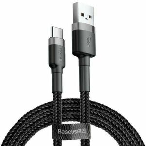 Baseus Cafule USB-C gyors adat/töltőkábel 2A 3m, Fekete-Szürke kép