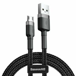 Baseus Cafule 2.4A USB-Micro USB kábel 0.5m, szürke-fekete kép