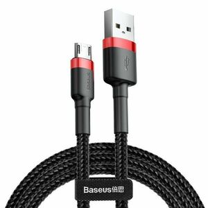 Baseus Cafule 1, 5A USB-MicroUSB kábel 2m, piros-fekete kép