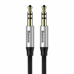 Baseus Yiven 1, 5m 3.5mm Jack - 3.5mm Jack audio kábel, ezüst-fekete kép