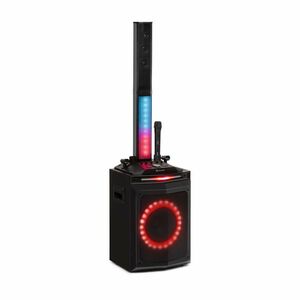 Auna Clubmaster Tube, party audio rendszer, max. 150 W, 10" woofer, USB, BT, AUX, fekete kép