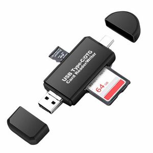 MG Card Reader kártyaolvasó USB-C / USB, fekete kép