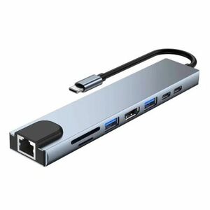 MG H1 9in1 HUB adapter USB-C, szürke kép