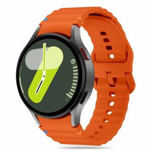 Tech-Protect Silicone Sport szíj Samsung Galaxy Watch 4 / 5 / 5 Pro / 6 / 7 / FE, orange kép