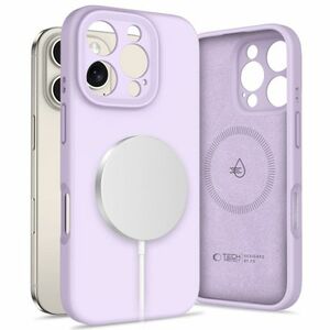 Tech-Protect Liquid Silicone MagSafe tok iPhone 16 Pro, lila kép