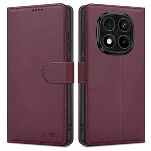 Tech-Protect Wallet könyv tok Xiaomi Redmi Note 14 Pro 5G / Pro Plus 5G / Poco X7 5G, bordó kép