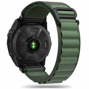 Tech-Protect Nylon szíj Garmin Fenix 5 / 6 / 6 Pro / 7 / 8 47mm / E, military green kép