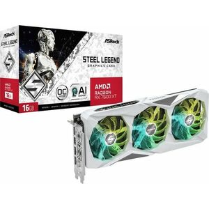 Radeon RX 7600 XT Steel Legend OC 16GB GDDR6 (RX7600XT SL 16GO) kép