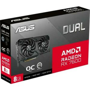 Radeon RX 7600 DUAL OC EVO 8GB (DUAL-RX7600-O8G-EVO/90YV0LD0-M0NA00) kép