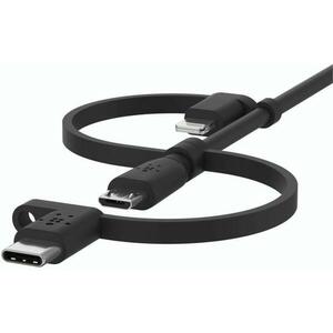 Micro USB - USB Type-C adapter - fekete kép