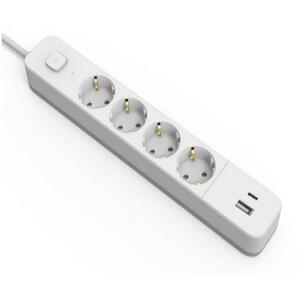 4 Plug + 2 USB 1, 5 m Switch (ESES1.5G4-1.5-SW-1UA1UC) kép