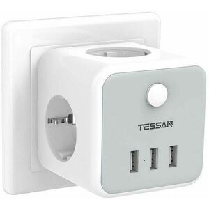 3 Plug + 3 USB Switch (TS-301-DE) kép