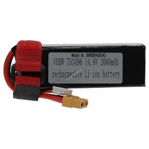 Helyettesítő modell / RC Akku 14.8V, Li-Polymer 2000mAh XT60 csatlakozó 105mm x 36mm x 32mm kép