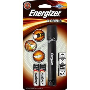 ENERGIZER X-focus LED-es elemlámpa + 2db AA ceruza elem kép