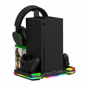 iPega XBX025S Xbox Series X, Wireless controller, Wireless headset dock s RGB, black kép