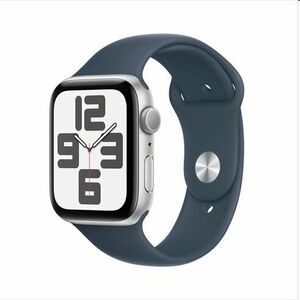 Apple Watch SE GPS 44mm ezüst Aluminium Case Storm Kék Sport szíjjal - M/L kép