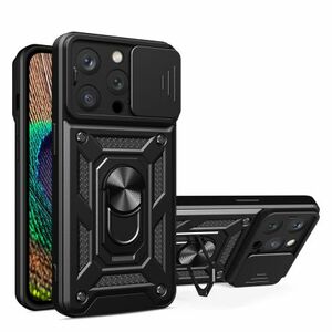 MG Hybrid Armor Camshield tok iPhone 14 Pro Max, fekete kép