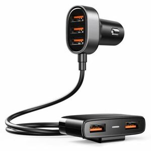 Joyroom Multi Ports autós töltő 5x USB 6.2A, fekete (JR-CL03) kép