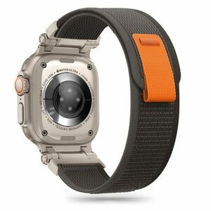 Tech-Protect Nylon szíj Apple Watch 42/44/45/49mm, black/orange kép