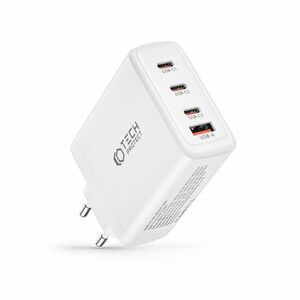 Tech-Protect GaN hálózati töltő adapter USB / 3x USB-C 100W PD QC, fehér kép