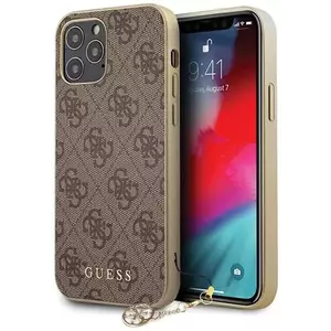 Tok Guess GUHCP12MGF4GBR iPhone 12/12 Pro 6, 1" brown hardcase 4G Charms Collection (GUHCP12MGF4GBR) kép