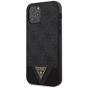 Tok Guess GUHCP12MPU4GHBK iPhone 12/12 Pro 6, 1" grey hardcase 4G Triangle Collection (GUHCP12MPU4GHBK) kép