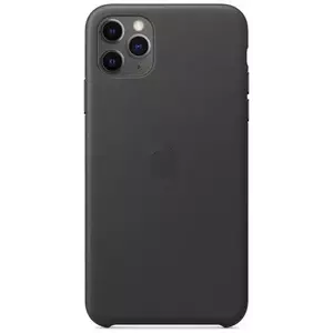 Tok Apple iPhone 11 Pro Max Leather Case - Black (MX0E2ZM/A) kép