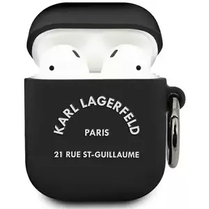 Tok Karl Lagerfeld KLACA2SILRSGBK AirPods cover black Silicone RSG (KLACA2SILRSGBK) kép