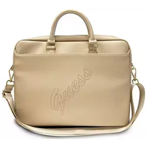 Guess Bag GUCB15PUSASLG 15" gold Saffiano Script (GUCB15PUSASLG) kép