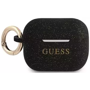 Guess GUAPSGGEK AirPods Pro cover black Silicone Glitter (GUAPSGGEK) kép