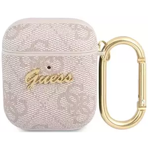 Guess GUA24GSMP AirPods cover pink 4G Script Metal Collection (GUA24GSMP) kép