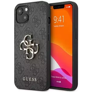 Tok Guess GUHCP13M4GMGGR iPhone 13 6, 1" grey hardcase 4G Big Metal Logo (GUHCP13M4GMGGR) kép