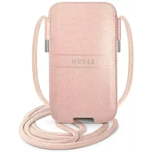 Tok Guess Bag GUPHMPSASBPI 6, 1" pink Saffiano Strap (GUPHMPSASBPI) kép