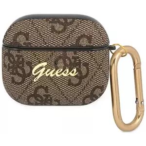 Guess GUA34GSMW AirPods 3 cover brown 4G Script Metal Collection (GUA34GSMW) kép