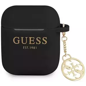 Guess GUA2LSC4EK AirPods cover black Silicone Charm Collection (GUA2LSC4EK) kép