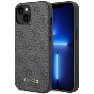 Tok Guess GUHCP14SG4GFGR iPhone 14 6, 1" grey hard case 4G Metal Gold Logo (GUHCP14SG4GFGR) kép