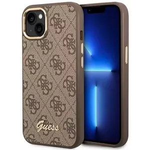 Tok Guess GUHCP14SHG4SHW iPhone 14 6, 1" brown hard case 4G Vintage Gold Logo (GUHCP14SHG4SHW) kép