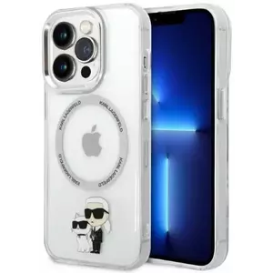 Tok Karl Lagerfeld iPhone 14 Pro Max 6, 7" hardcase transparent IML NFT Karl&Choupette Magsafe (KLHMP14XHNKCIT) kép