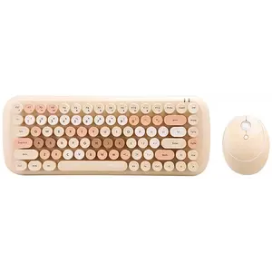 Billentyűzet Wireless keyboard + mouse set MOFII Candy 2.4G (Beige) kép