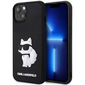 Tok Karl Lagerfeld iPhone 14 6.1" black hardcase Rubber Choupette 3D (KLHCP14S3DRKHNK) kép