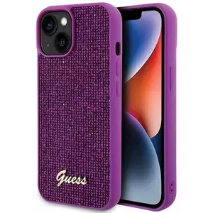 Tok Guess GUHCP15SPMSDGSF iPhone 15 6.1" fuchsia hardcase Disco Metal Script (GUHCP15SPMSDGSF) kép