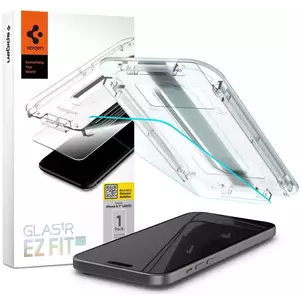 TEMPERED KIJELZŐVÉDŐ FÓLIA SPIGEN GLAS.TR ”EZ FIT” IPHONE 15 PLUS CLEAR (AGL06887) kép