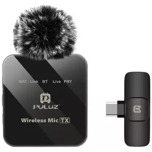 Mikrofon PULUZ Wireless Lavalier Microphone PU648B (USB-C) kép