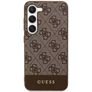 Tok Guess GUHCS24LG4GLBR S24 Ultra S928 brown hardcase 4G Stripe Collection (GUHCS24LG4GLBR) kép