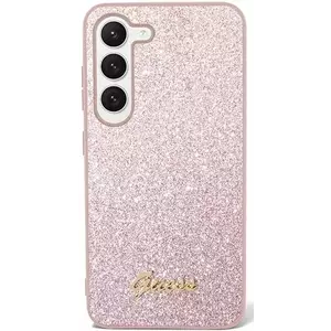 Tok Guess GUHCS24LHGGSHP S24 Ultra S928 pink hardcase Glitter Script (GUHCS24LHGGSHP) kép