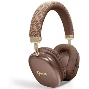 Fejhallgató Guess Bluetooth on-ear headphones GUBHK1GCTCSW brown Gcube Metallic Script Logo (GUBHK1GCTCSW) kép