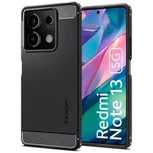 Tok Spigen Rugged Armor, matte black - Xiaomi Redmi Note 13 5G (ACS07665) kép