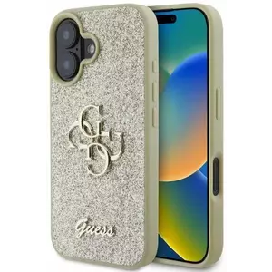 Tok Guess GUHCP16SHG4SGD iPhone 16 6, 1" gold HC Fixed Glitter Big 4G (GUHCP16SHG4SGD) kép