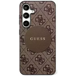 Tok Guess 4G Round Patch Classic Logo MagSafe case for Samsung Galaxy S25 brown (GUHMS25SP4PGRSGW) kép