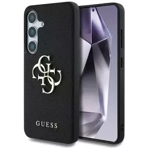 Tok Guess Grained Big 4G Logo Small Classic Logo case for Samsung Galaxy S25 black (GUHCS25SPGT4MBK) kép